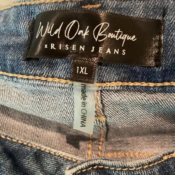 Risen Rudy Women's Jeans - Medium Wash, Sz 1XL, NWT - Picture 6 of 7